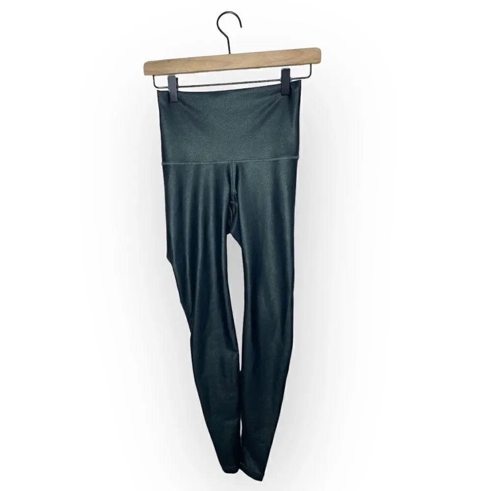 Old Navy Active Go Dry Dark Green Shimmer Leggings